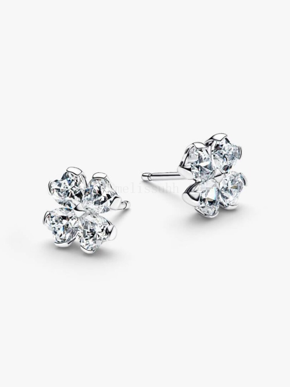 Pandora Sparkling Lucky Clover Stud Earrings